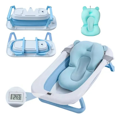 Bañera Con Soporte Y Cojin De Bano