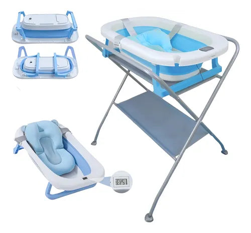 Bañera Con Soporte Y Cojin De Bano
